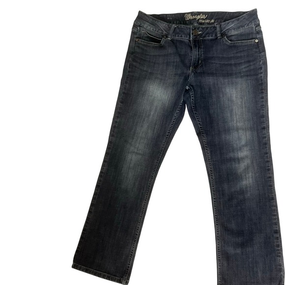 Wrangler‎ Women's Med Wash Medium Rise Stretch Denim Jeans 13 x 30 - Picture 1 of 8